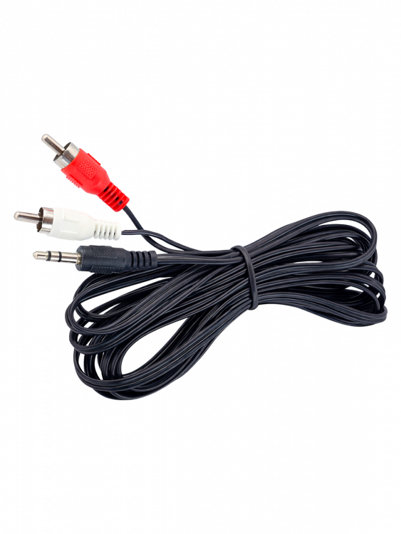 Кабель аудио 2 тюльпана соединительный 2хRCA джек/Jack 3.5, 2 метра Орбита OT-AVC42